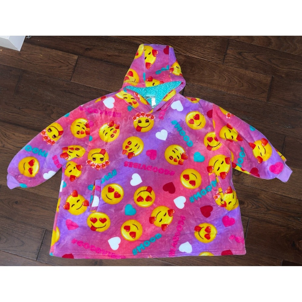 Emoji The Iconic‎ Brand Pull Over Hoodie Size 4-10 one size fits most